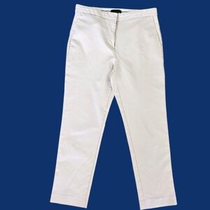 Ann Taylor Women’s Size 8 Cream Chino Pants High Rise Straight Leg EUC